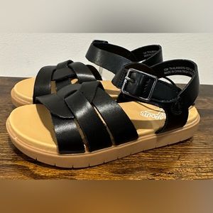 Thereabouts Girls Black Alana Sandals NWT Various Sizes